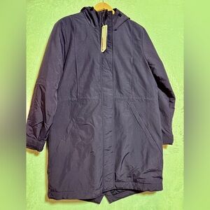 NWT American Airlines Lands End Coat Size Large 14-16 Parka Quilted Primaloft